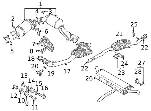 تصویر محصول منیفولد دود آئودی Q5 e-tron 40 سال 2023