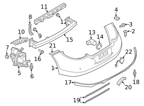 تصویر محصول سپر عقب پورشه پانامرا 4S سال 2012