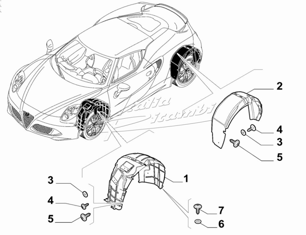 تصویر محصول شلگیر جلو راست آلفارومئو 4C کوپه سال 2015