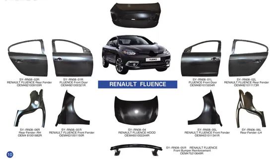 تصویر محصول کاپوت (درب موتور) رنو فلوئنس E4 سال 2017