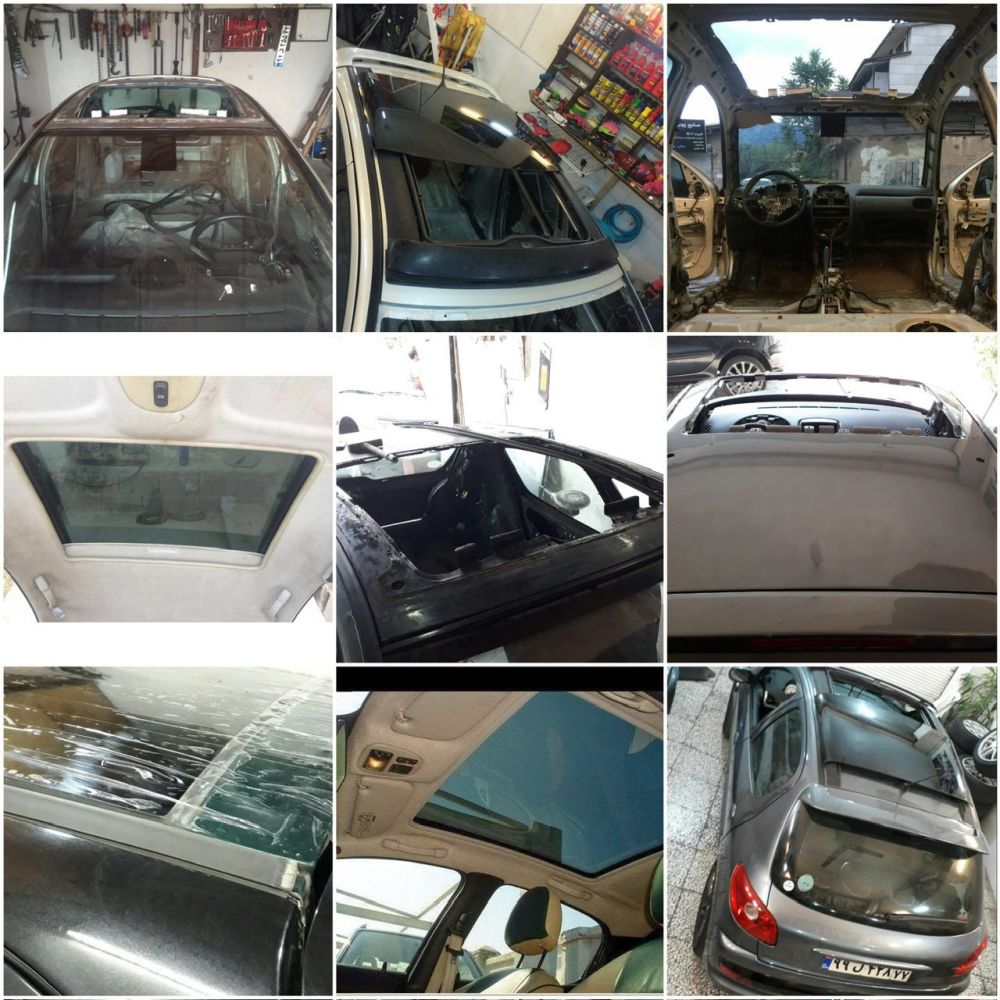 تصویر محصول شیشه سانروف پژو 206 تیپ 2 سال 1390