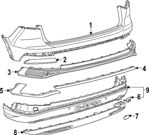 تصویر محصول سپر عقب آئودی Q4 e-tron 40 سال 2024