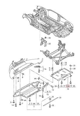 تصویر محصول سینی زیر گیربکس آئودی Q5 e-tron 40 سال 2023