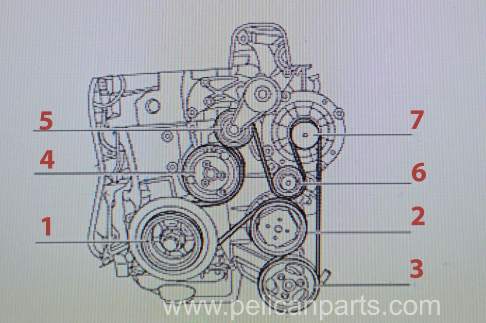 تصویر محصول تسمه دینام پورشه کاین 6 سیلندر سال 2009