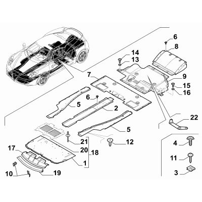 تصویر محصول سینی زیر گیربکس آلفارومئو 4C کوپه سال 2015