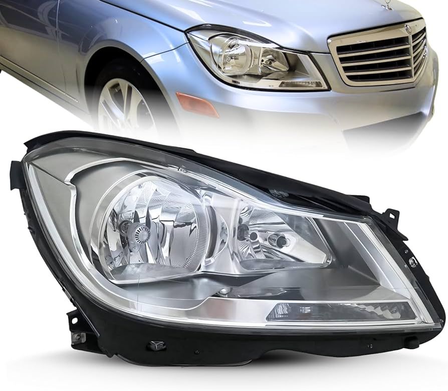 تصویر محصول چراغ جلو راست بنز کلاس C C200 سال 2012