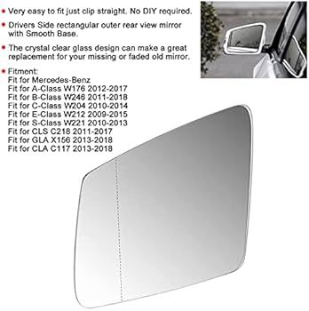 تصویر محصول شیشه آینه چپ بنز کلاس C C200 سال 2012