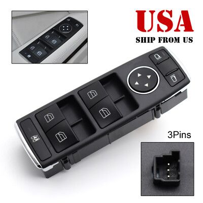 تصویر محصول کلید شیشه بالابر بنز کلاس E کوپه E350 سال 2012