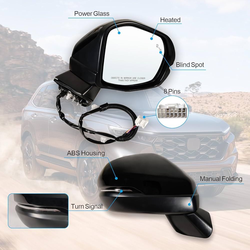 تصویر محصول آینه بغل راست کی ام سی eJ7 ساده سال 2023