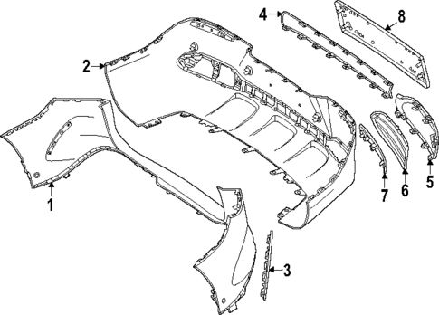 تصویر محصول دیاق سپر عقب بنز EQE Sedan 500 سال 2025