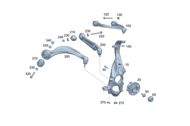 تصویر محصول سگدست جلو چپ بنز EQE Sedan 500 سال 2025
