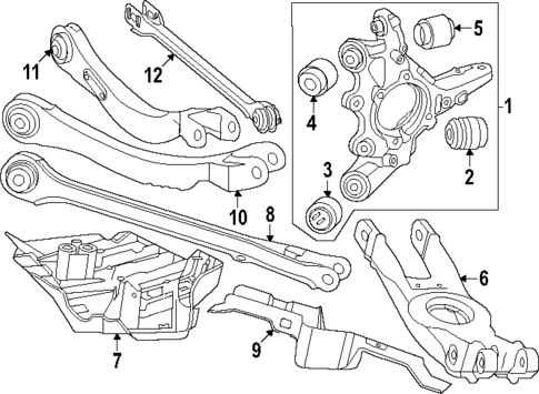 تصویر محصول بلبرینگ چرخ عقب راست بنز EQE SUV 500 سال 2025