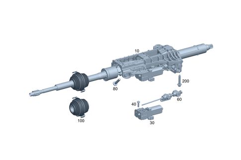 تصویر محصول جعبه فرمان بنز EQE SUV 500 سال 2025