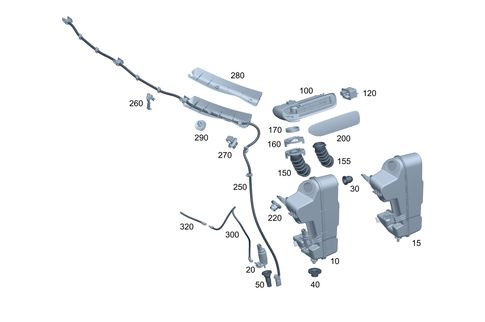 تصویر محصول مخزن شیشه شور بنز EQE SUV 500 سال 2025